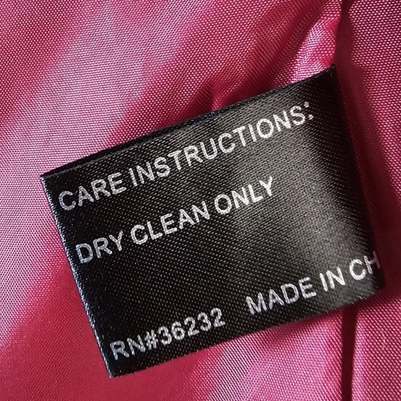 Collection by Gallery Red Wine Wool Double Breasted Pea Coat Size Women Medium - Picture 13 of 13